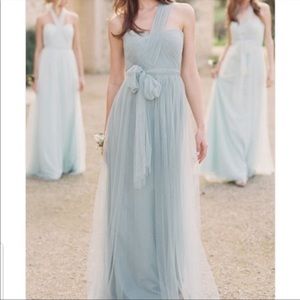 Jenny Yoo Annabelle convertible tulle dress in seaglass